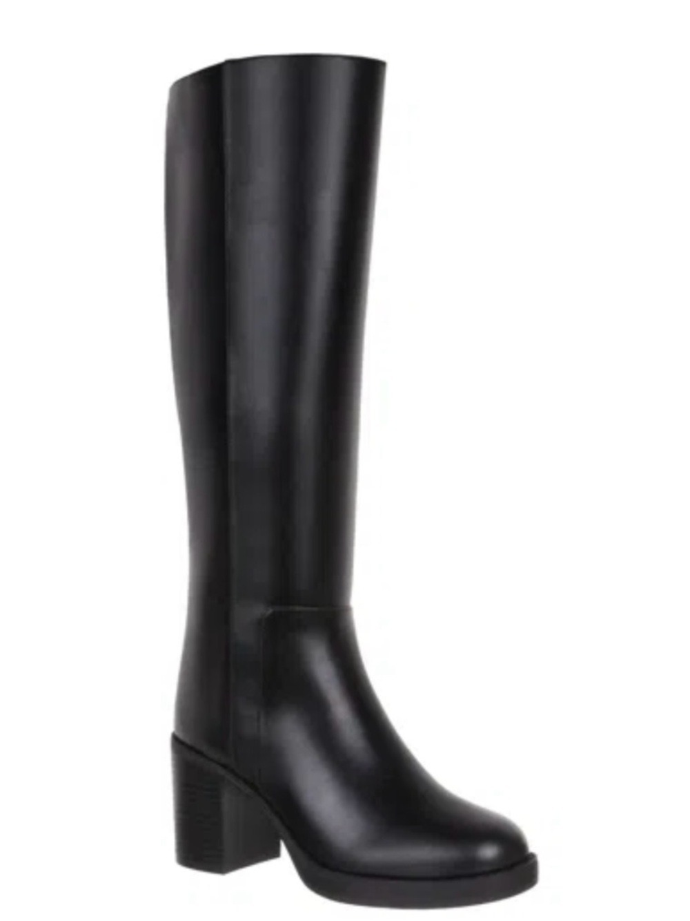 On 34th Priscillaa Zip uRound Toe Tall Knee High Boots Black Sz 9.5 - NWT